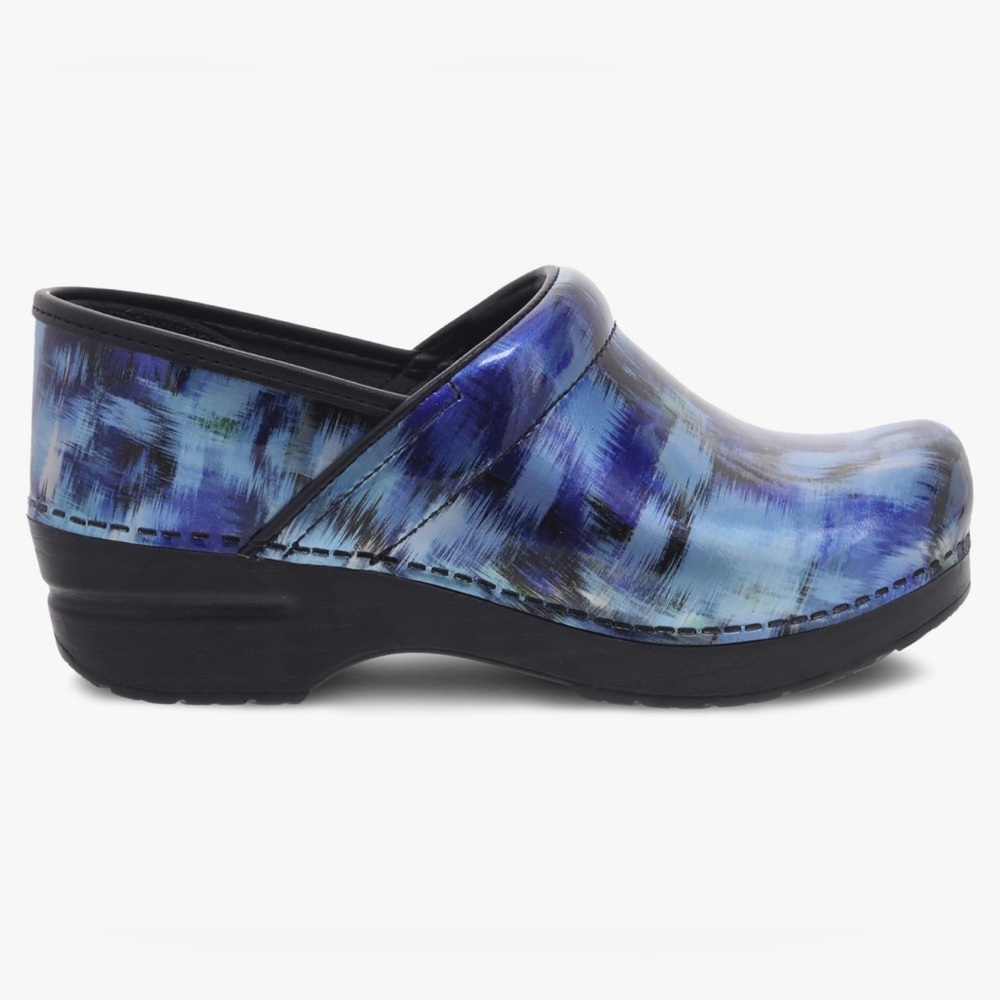Dansko BLUE BRUSH PATENT Professional Clogs